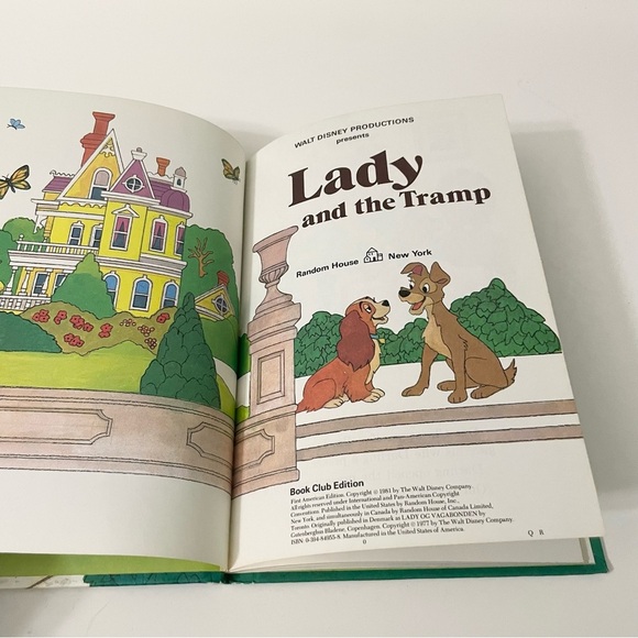 Vintage Disney Lady and the Tramp Hardcover Book - Picture 9 of 11